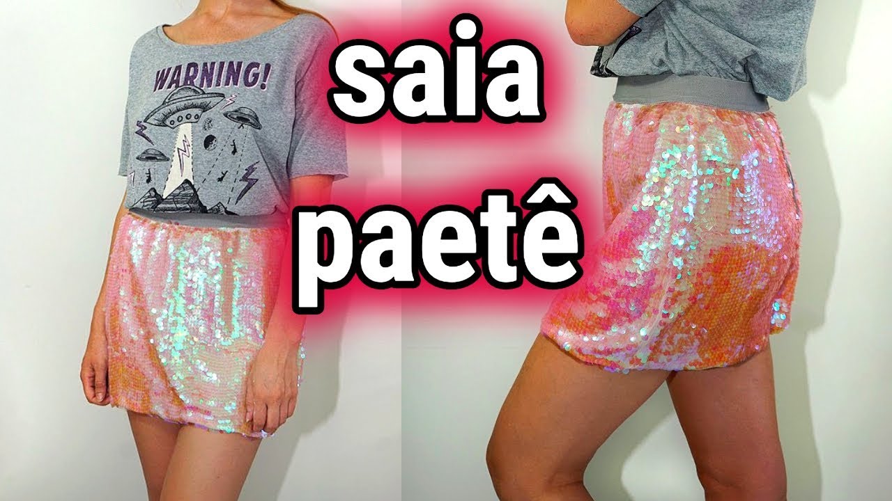 Como fazer SAIA PAETÊ carnaval (aula completa)
