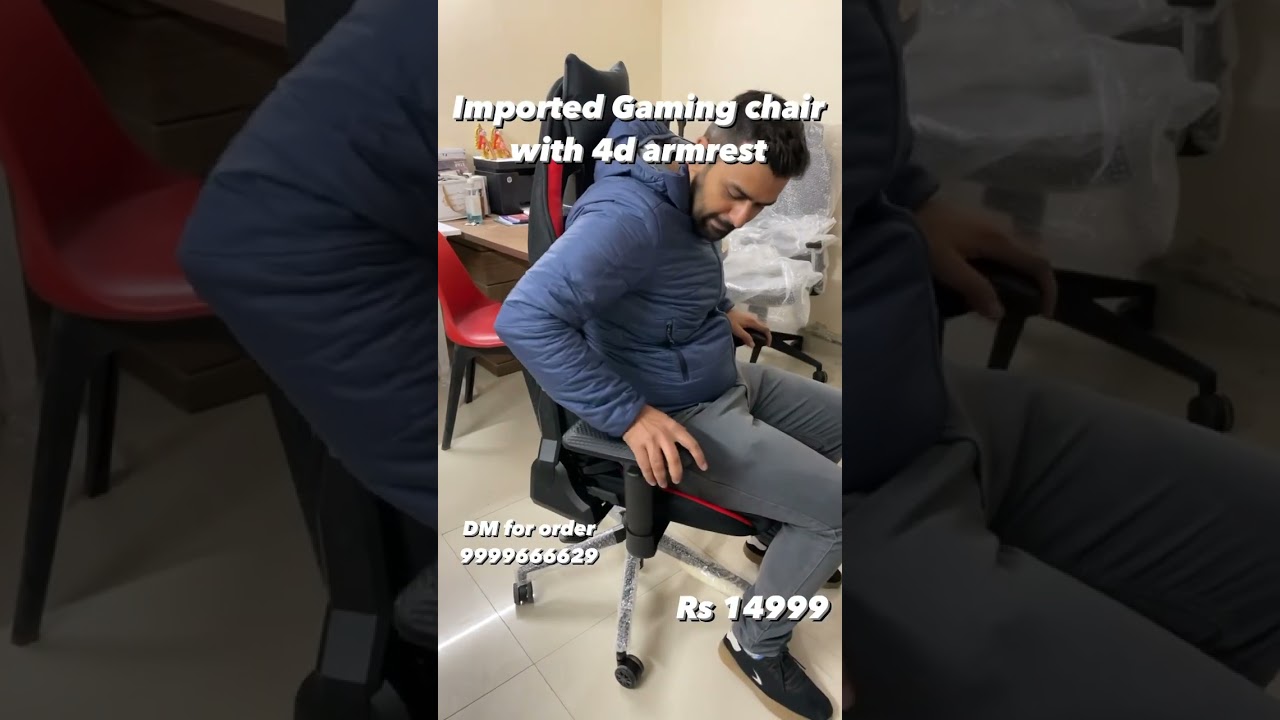 Gaming chair with 4d adjustable armrests