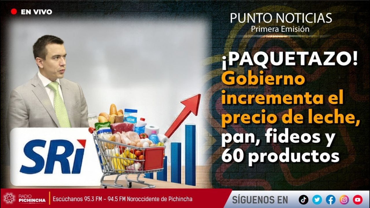 🔴 #EnVIVO | &iexcl;PAQUETAZO! Gobierno incrementa el precio de leche, pan, fideos y 60 productos