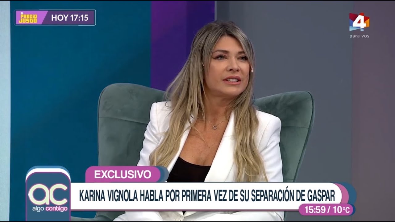 Algo Contigo - Karina Vignola habla por primera vez de la separación con Gaspar Valverde