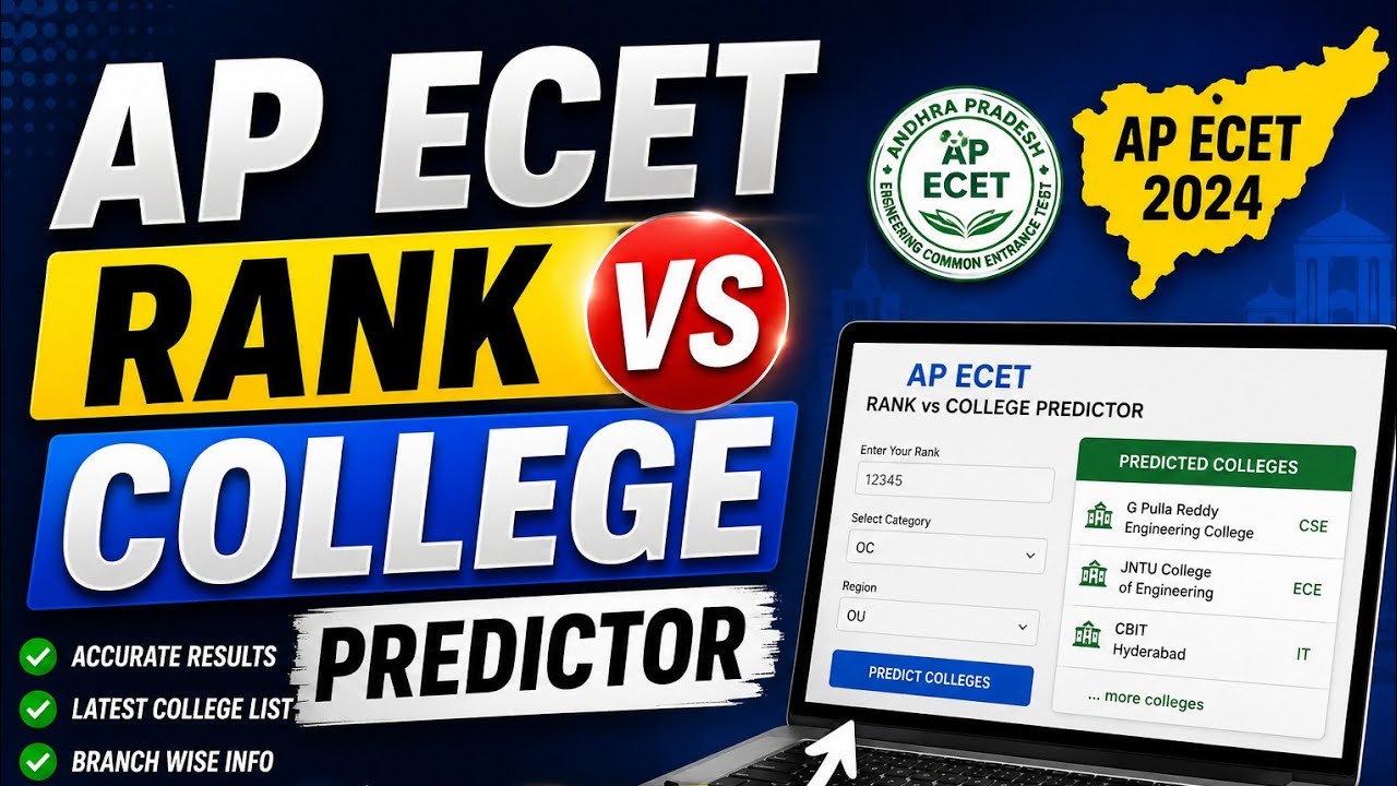 AP ECET Rank vs College Predictor 2026🔥| Predict Your College Instantly | #apecet #apecet2026 #ecet