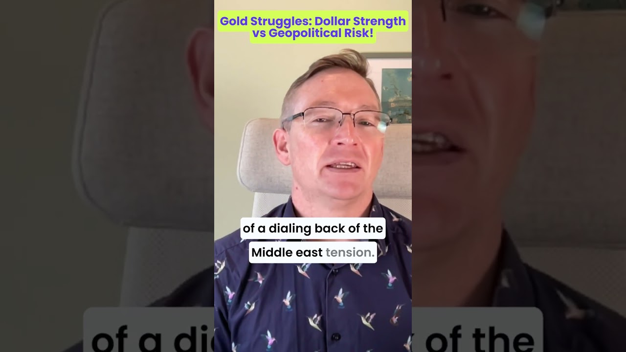 Gold Struggles: Dollar Strength vs Geopolitical Risk! #shorts #forex