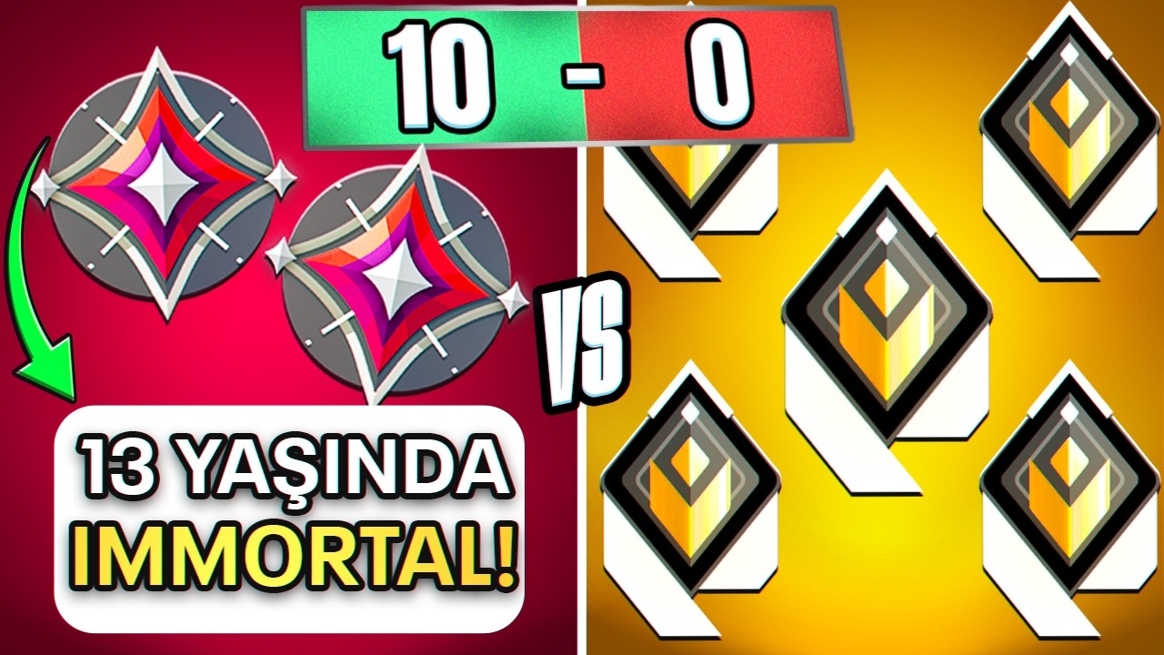13 yaşında 2 IMMORTAL vs 5 RADİANT! | Valorant