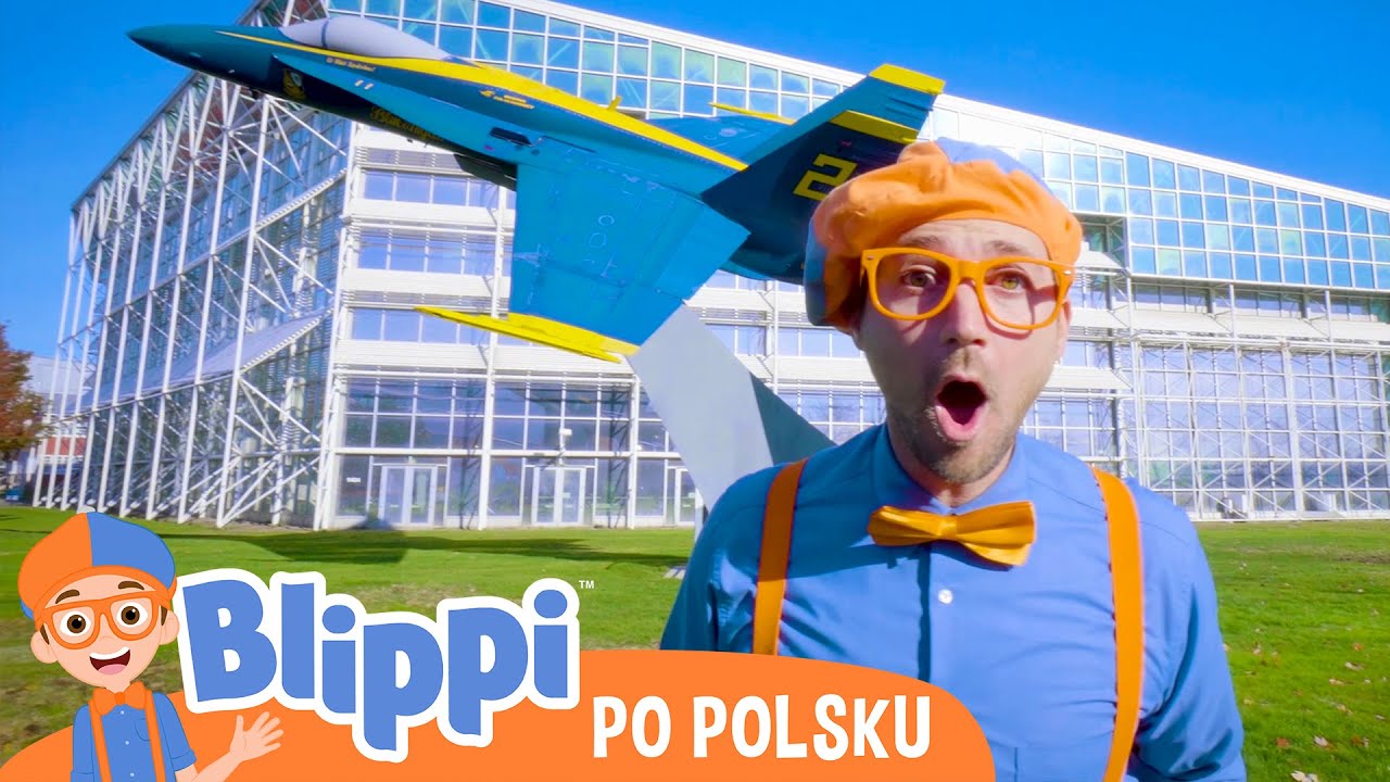 Muzeum lotnictwa | Blippi po polsku | Nauka i zabawa dla dzieci