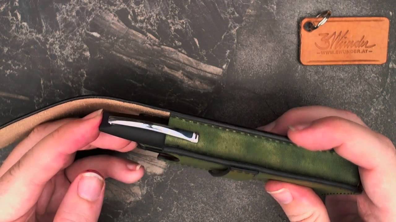Кожаный чехол для 3 ручек от 3Wunder.at