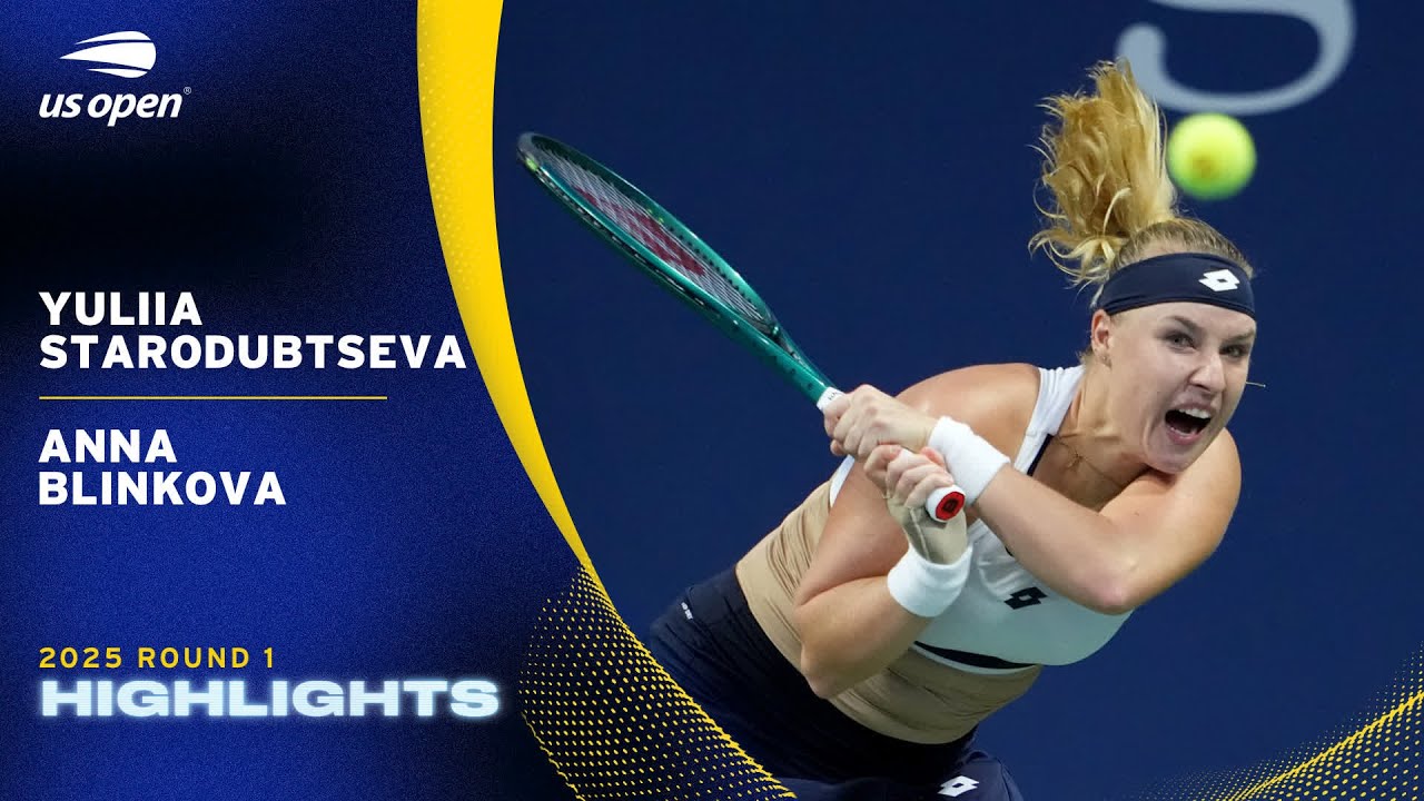 Yuliia Starodubtseva vs. Anna Blinkova Highlights | 2025 US Open Round 1