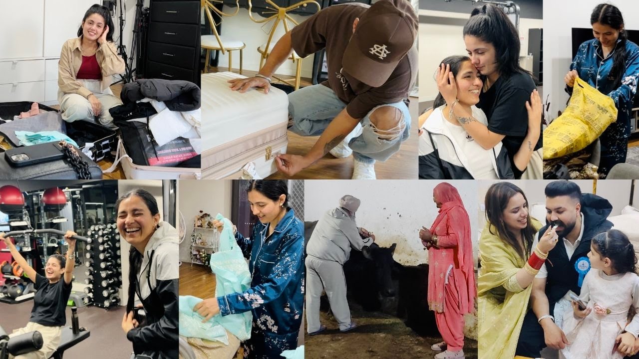 INDIA WALA LUGGAGE AND GIFTS UNPACKING | FIRST BIRTHDAY CELEBRATION AFTER WEDDING | INDER & KIRAT