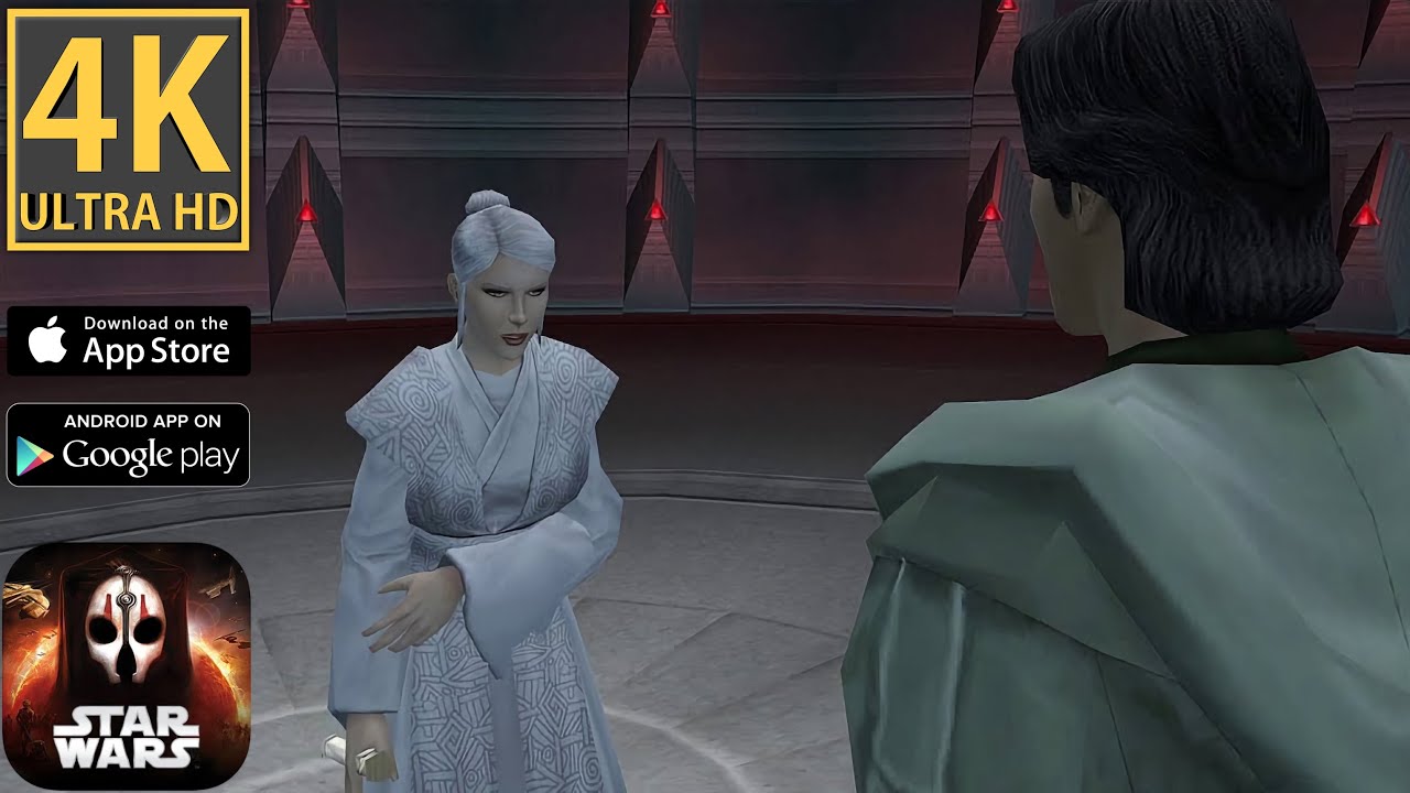 Atris vs Exile - BOSSFIGHT - Star Wars: KOTOR II - 4K iOS Android - iPhone - Light Side (Part 41)