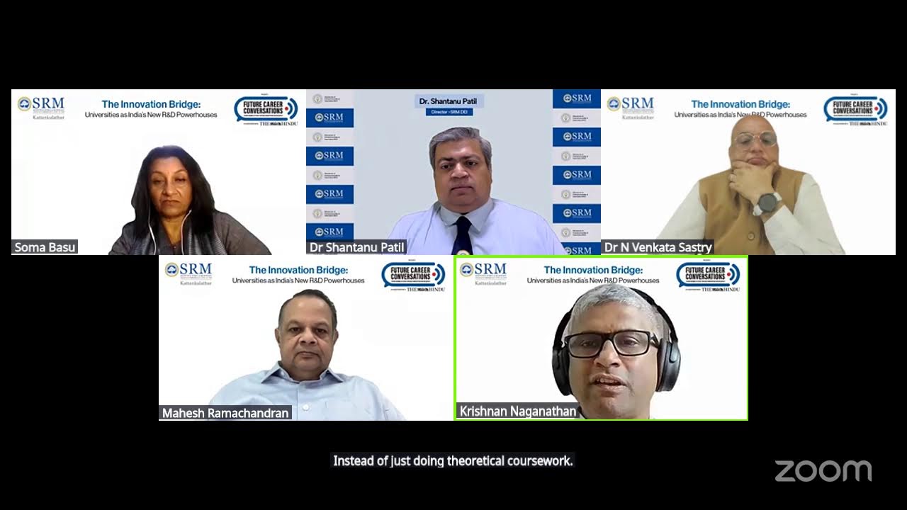 SRMIST & The Hindu Present The Innovation Bridge:  Universities as India's New R&D Powerhouses