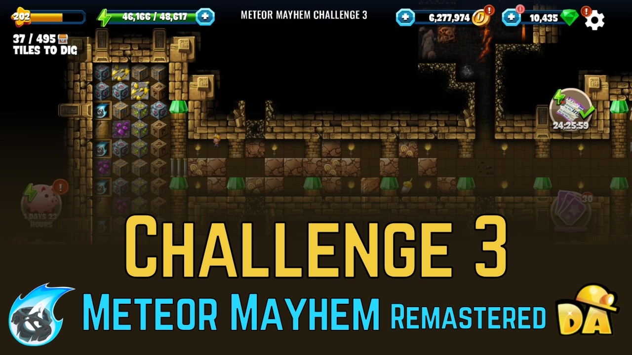 Challenge 3 - Meteor Mayhem Remastered - Diggy's Adventure