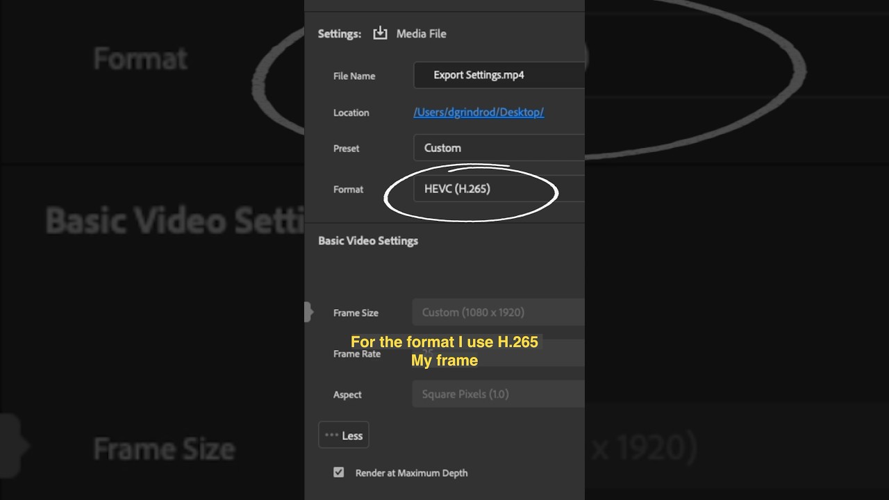 Best Export Settings for Instagram Reels, TikTok and YouTube Shorts - 2025 #premierepro