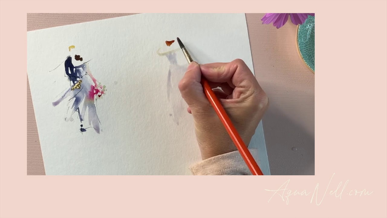 Watercolor wedding AquaNell * Aquarelle mariage AquaNell