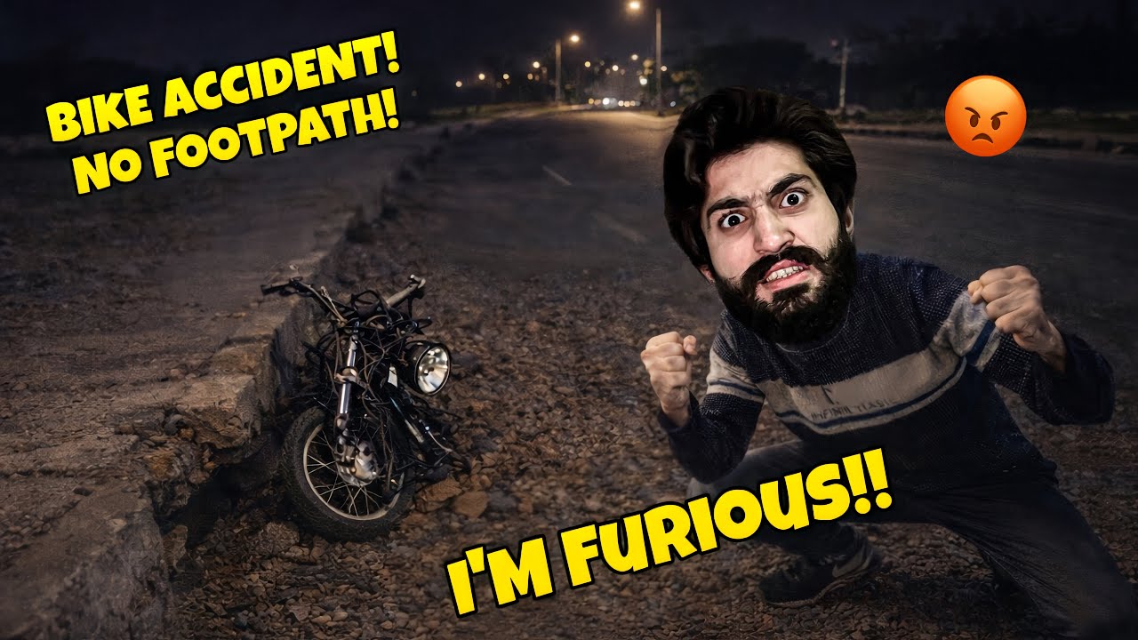 Bike accident hogaya agy se frame toot gaya 😭 easypaisa account block hogaya 😡