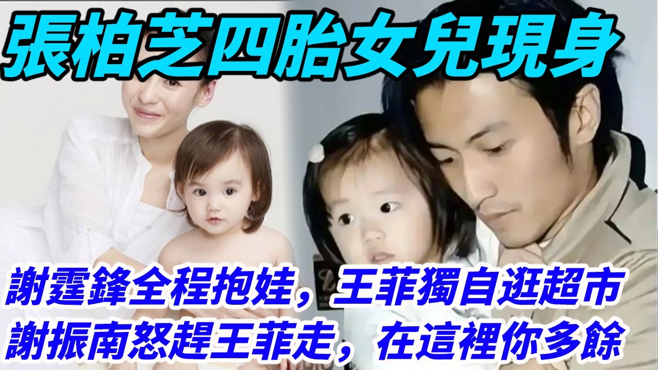 張柏芝帶著四胎女兒現身遊樂場，謝霆鋒全程抱娃，王菲被拍獨自逛超市，網友：誰輸誰贏一目了然，謝振南怒趕王菲走，在這裡你是多餘的，王菲這次是真尷尬#謝霆鋒張柏芝#謝賢#謝振軒#王菲#謝霆鋒#張柏芝