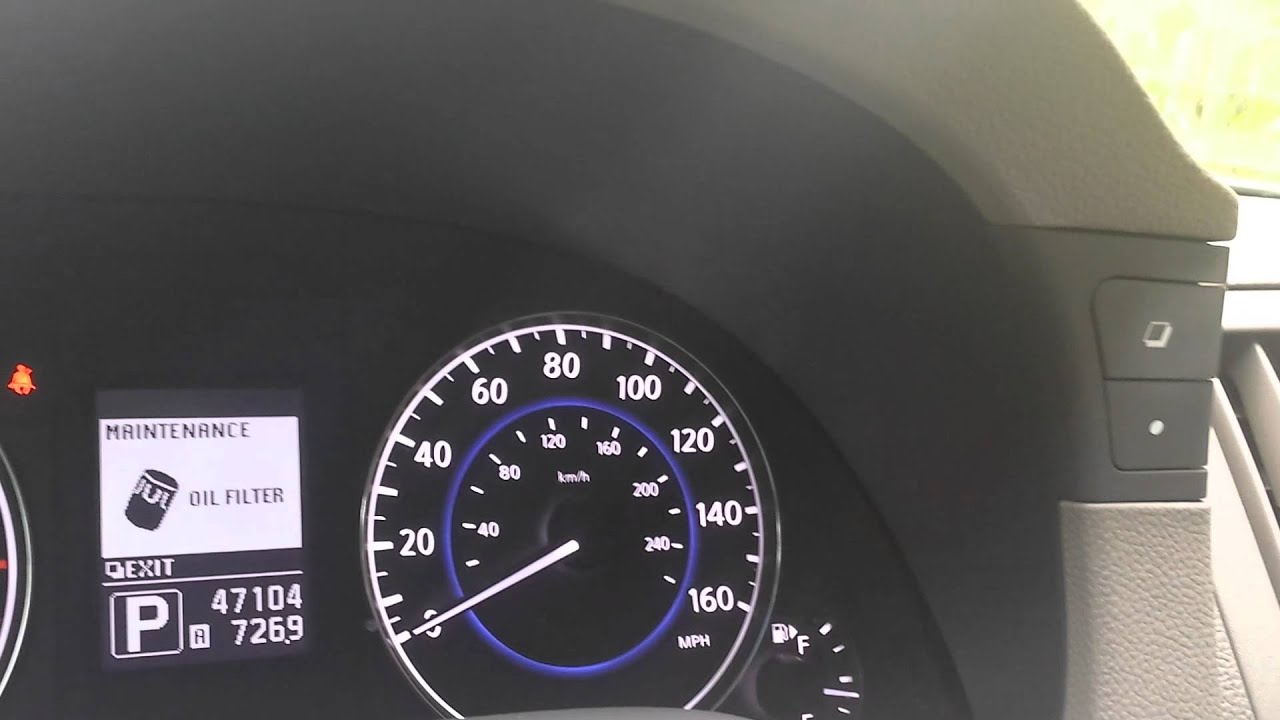 Nissan & Infiniti Maintenance Reminder Reset / Screen and Meter