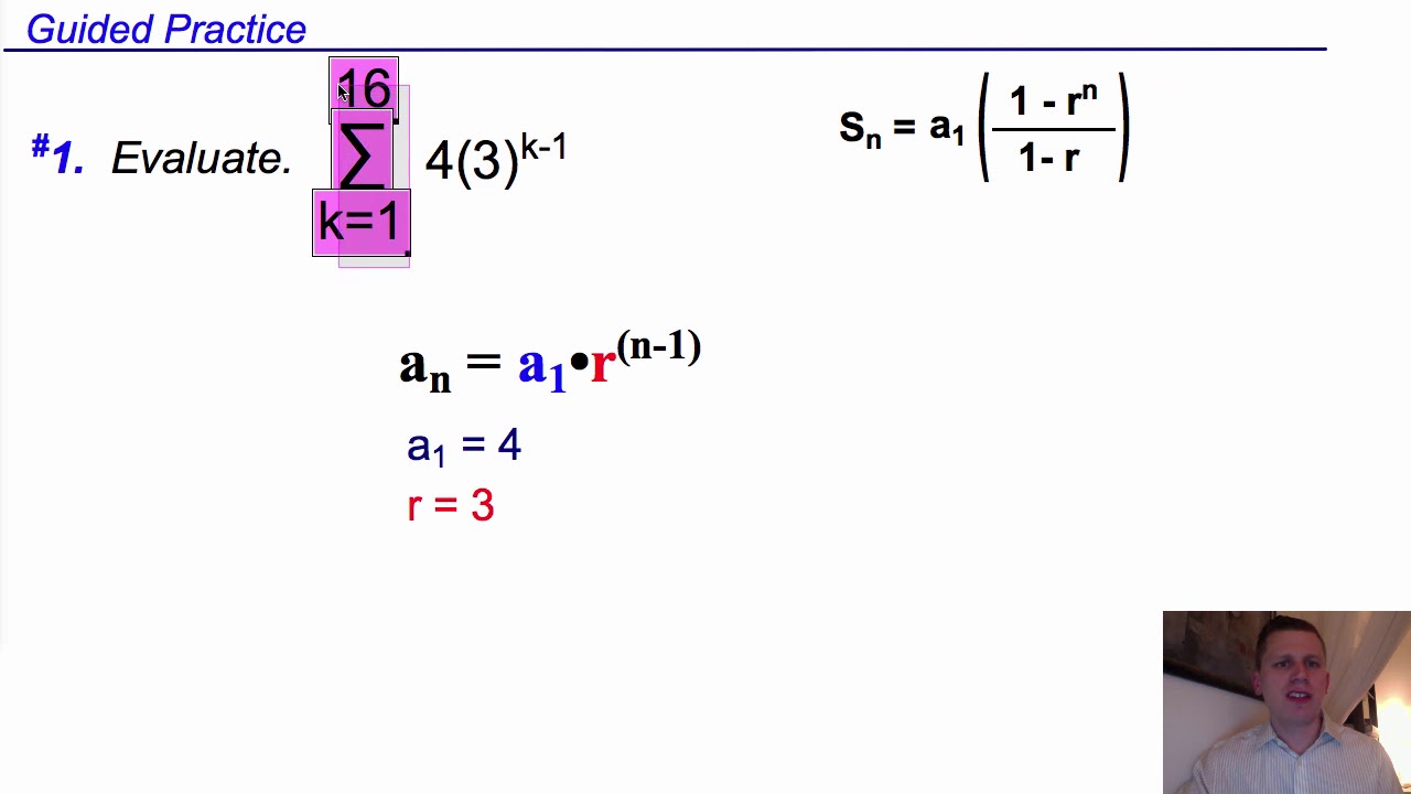 Evaluating a Geometric Series