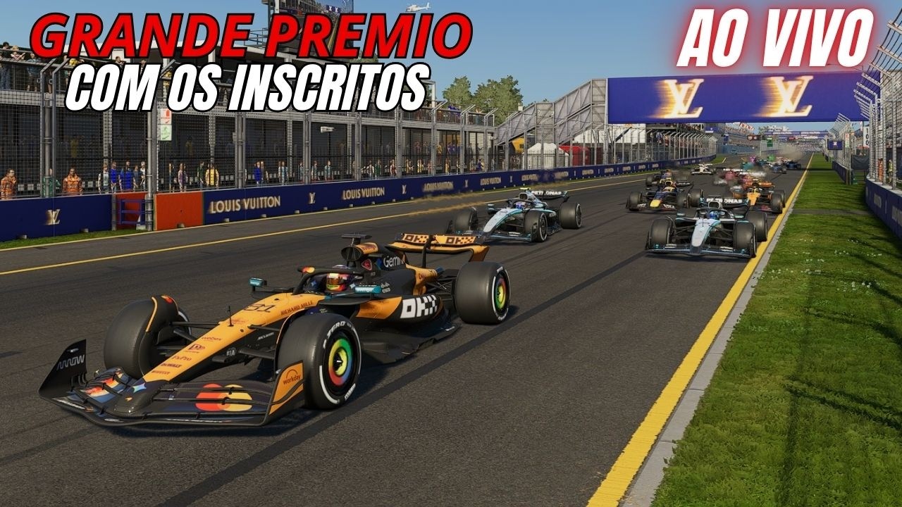 🔴F1 25 GRANDE PREMIO COM OS INSCRITOS A BAGUNÇA TA FEITA !Pix !Setup !Twitch