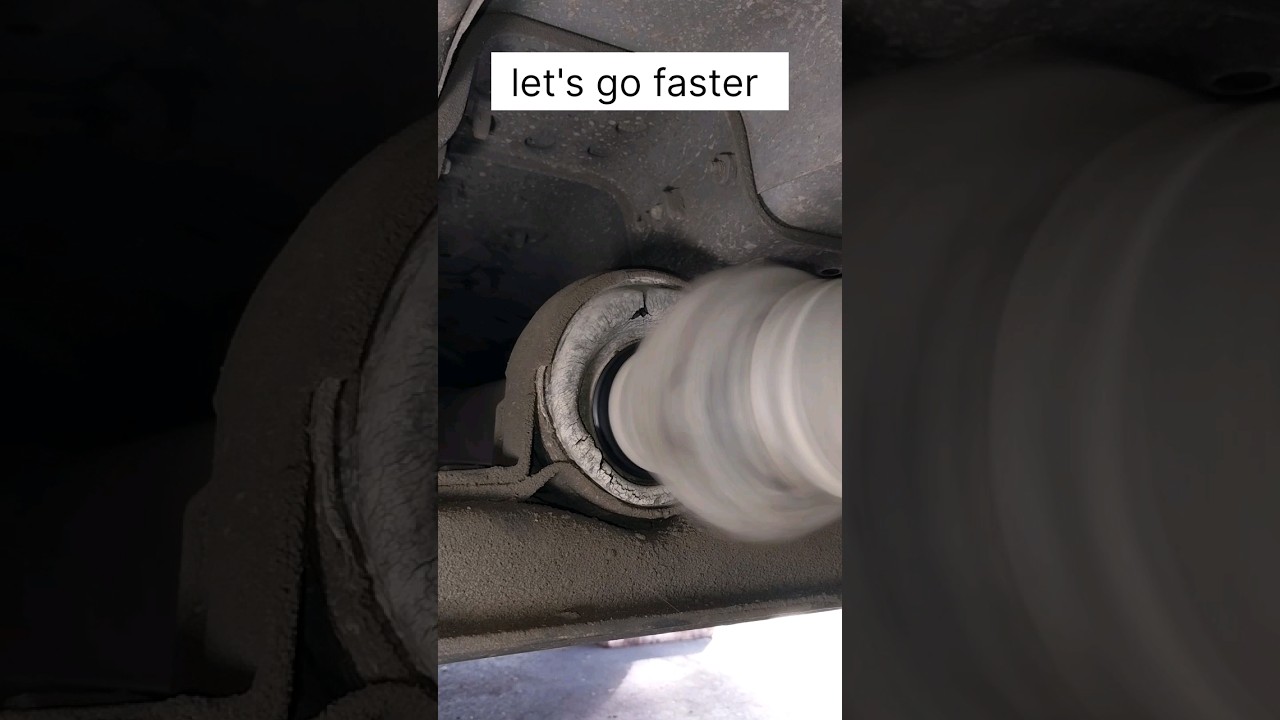 what a bad carrier center support bearing looks like (vibration and noise