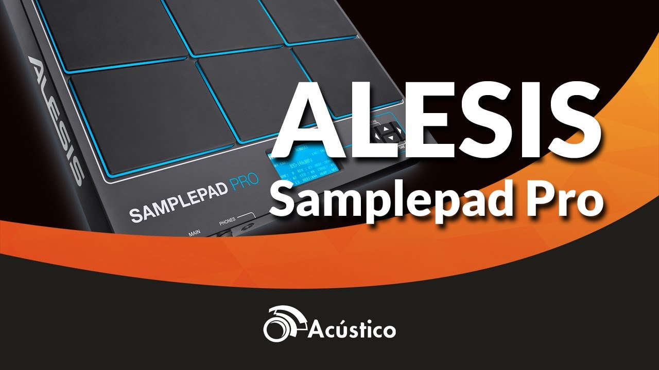 O Acústico Apresenta ALESIS Sample PAD PRO 8 Pads Percussão e Bateria Eletrônica
