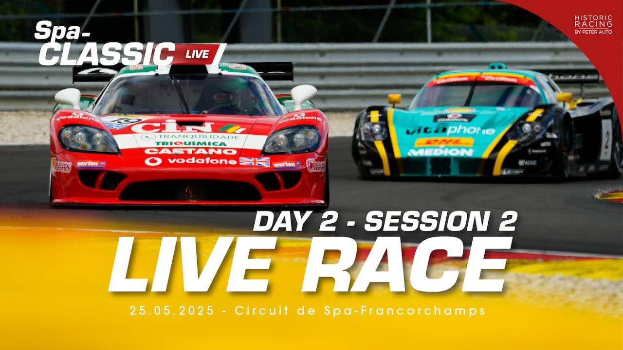 Spa-Classic 2025 - Historic Racing by Peter Auto - Live session 4 🔴🇬🇧