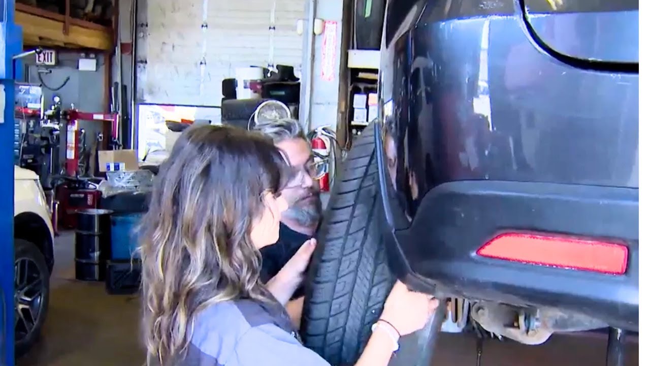 Stella just got a crash course in mechanics (from the best teacher)