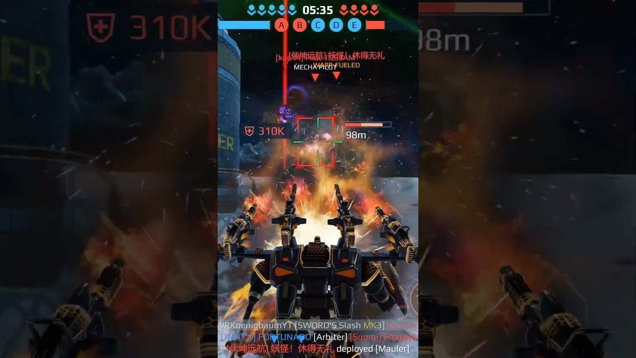 Ultimate Sword destroys 4 Titans in 30 Seconds #warrobots