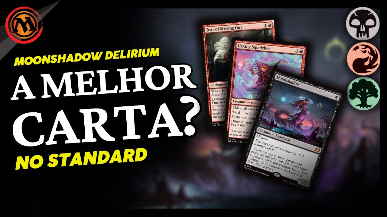 💀🔥🌳ENCONTRAMOS O MELHOR DROP 1 DO JOGO?! | Moonshadow Delirium | Standard | Magic Arena