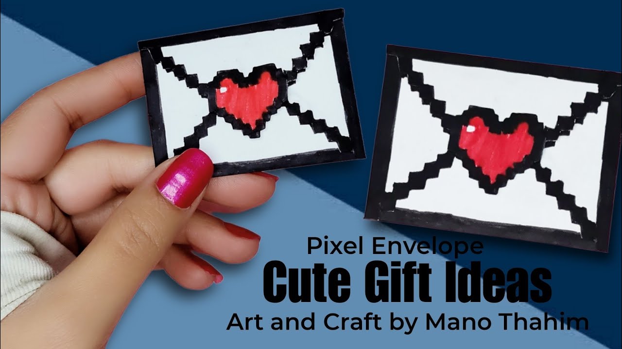 Cute Gift Ideas 🎁 | DIY Minecraft Envelope Tutorial 💌 | Paper Craft | Easy Present Idea | Pixel Art