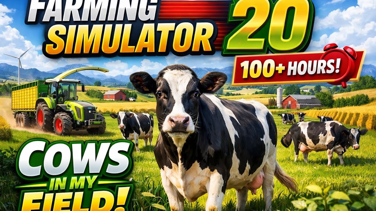 HOURS FARMING & COWS ADDED IN MY FIELD! 🐄🌾