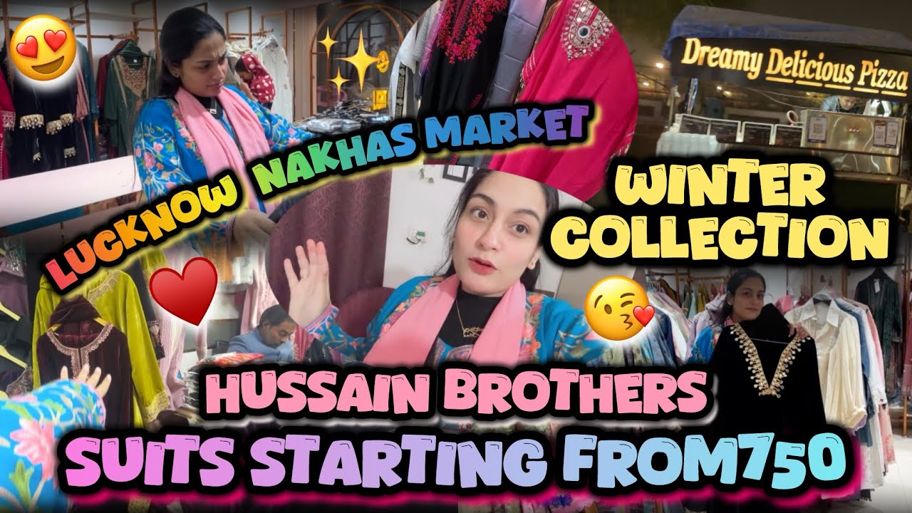 SUITS STARTING ₹600 NAKHAAS MARKET LUCKNOW!! LUCKNOW Market vlog✨#fashion #winter #wintercollection 