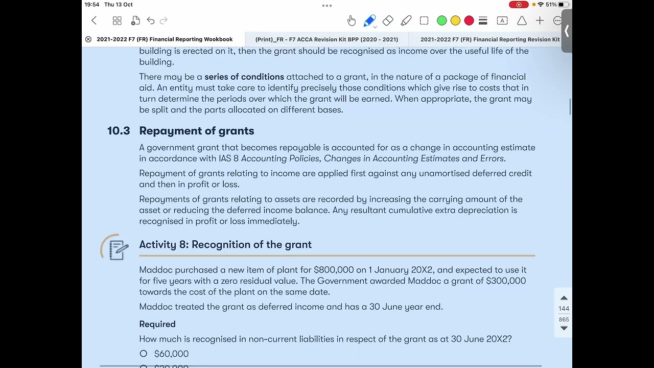 4. IAS 20 Government grant
