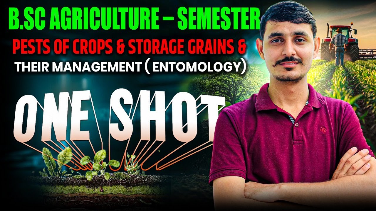 pest of crops and stored grains and their management one shot class bsc agriculture 5th semester