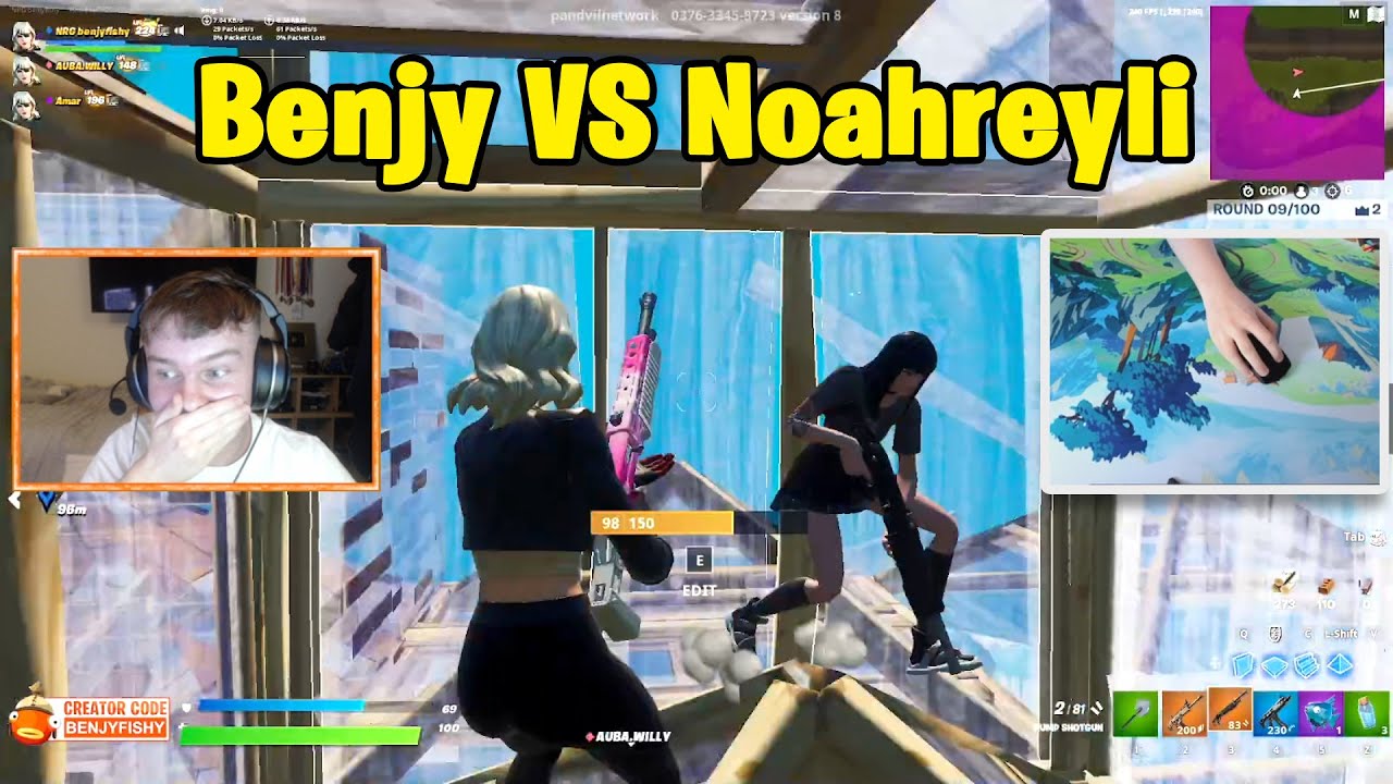 Noahreyli VS Benjyfishy 3v3 in Zone Wars Trio Cup!!