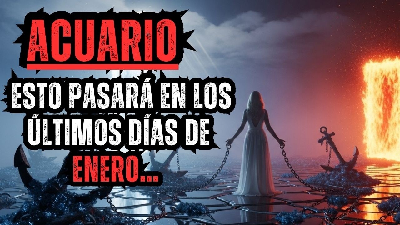 ACUARIO – ESTO PASARÁ EN LOS ÚLTIMOS DÍAS DE ENERO… ¡PREPÁRATE!