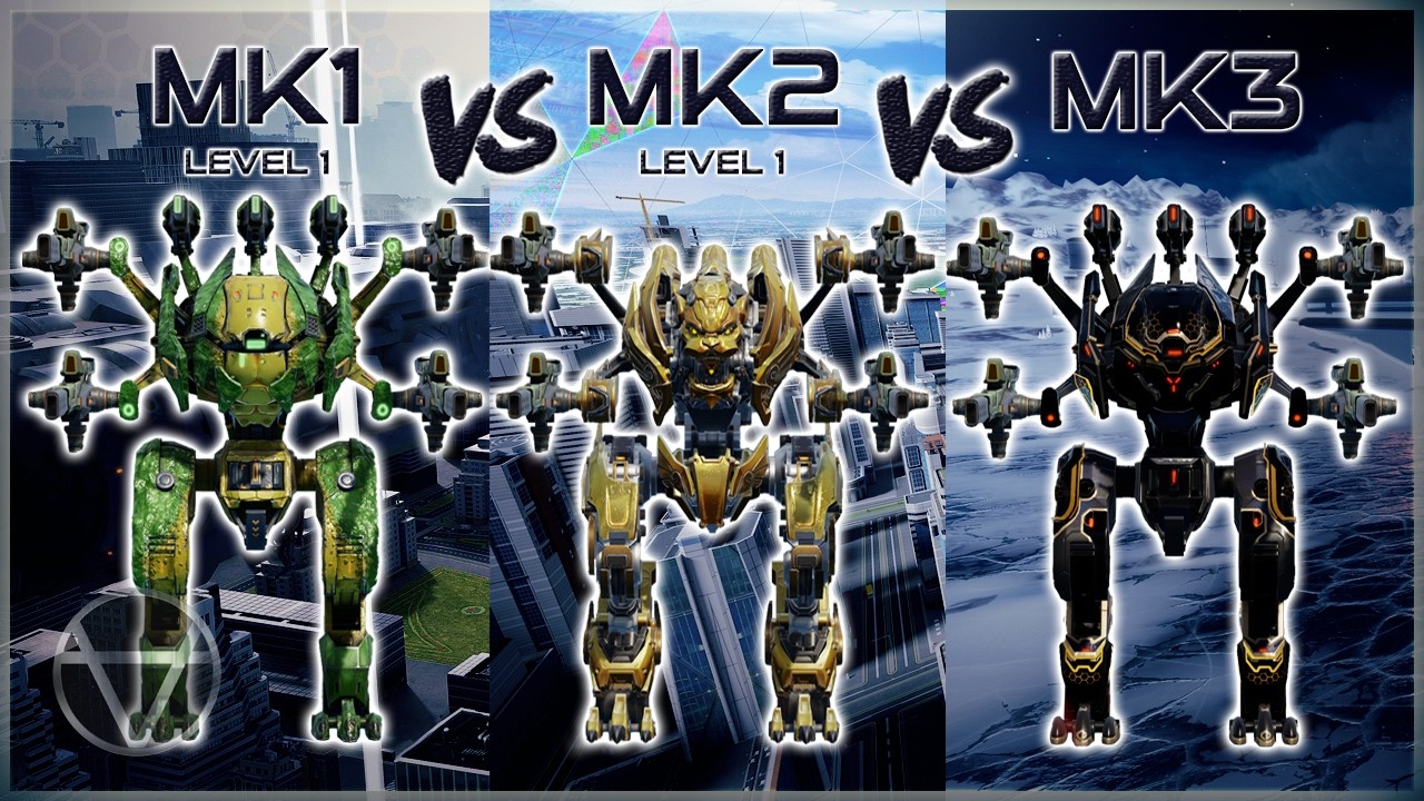 Is Mk1 lvl 1 ARM-M Enough For Dealing Damage? Mk1 VS Mk2 VS Mk3 Comparison | War Robots