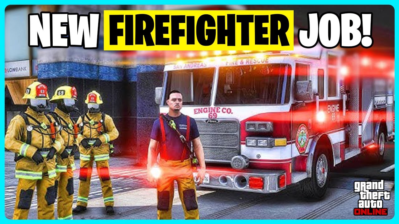 Firefighter Odd Job is FUN in GTA Online