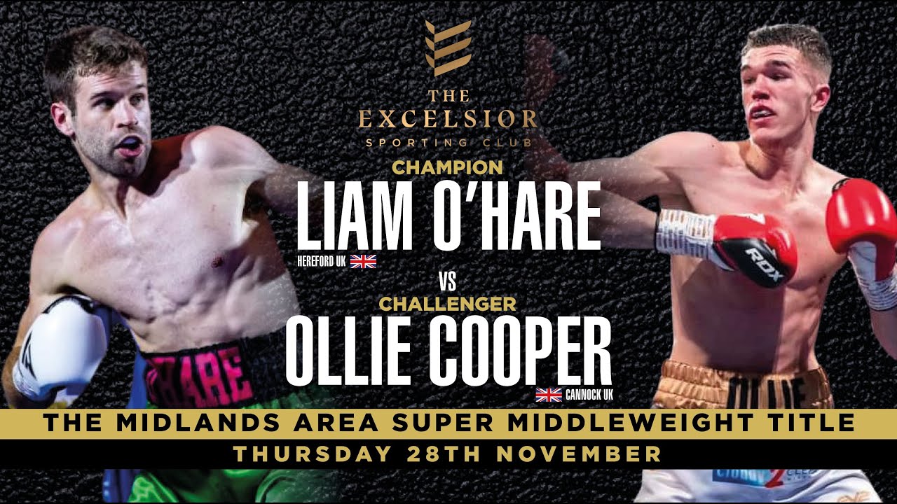 Ollie Cooper vs Liam O'Hare: Midlands Area Super Middleweight Title
