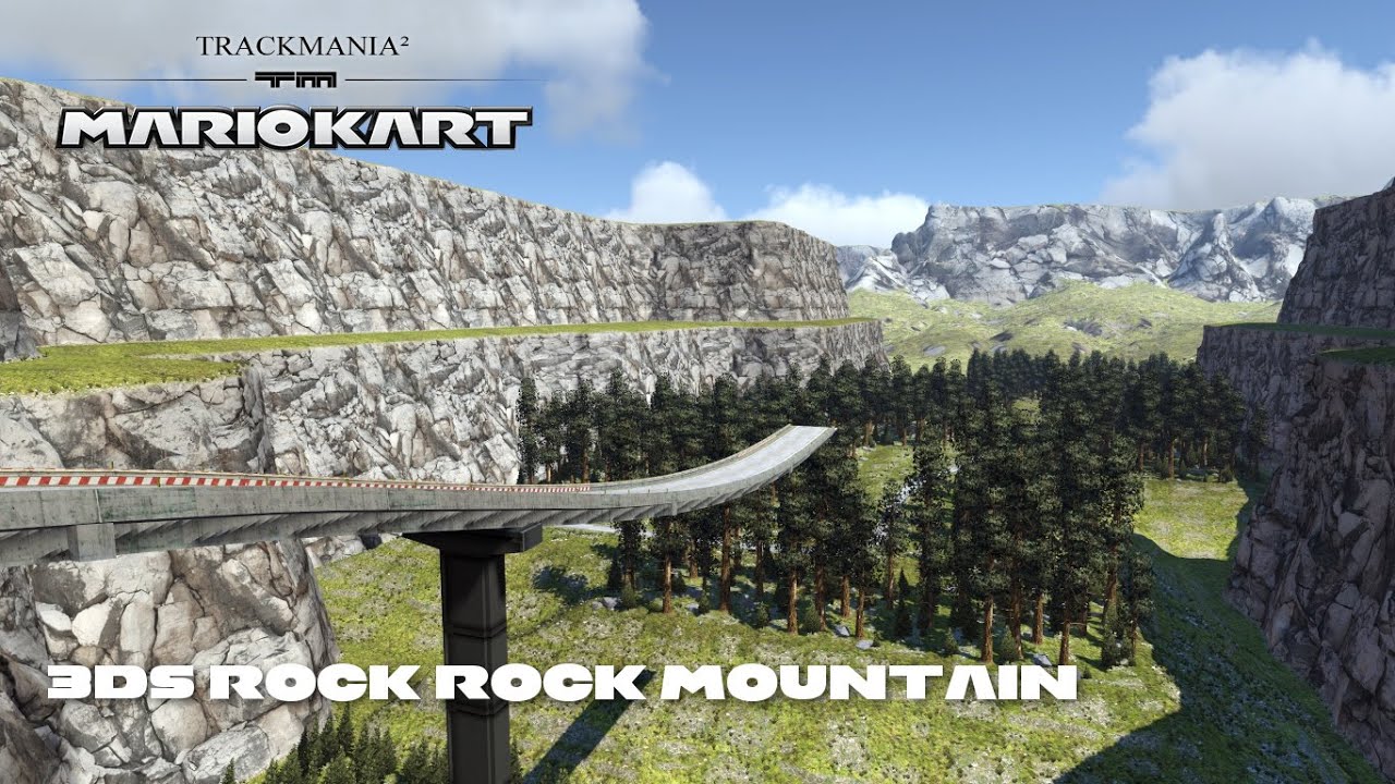 Mario Kart TrackMania- 3DS Rock Rock Mountain