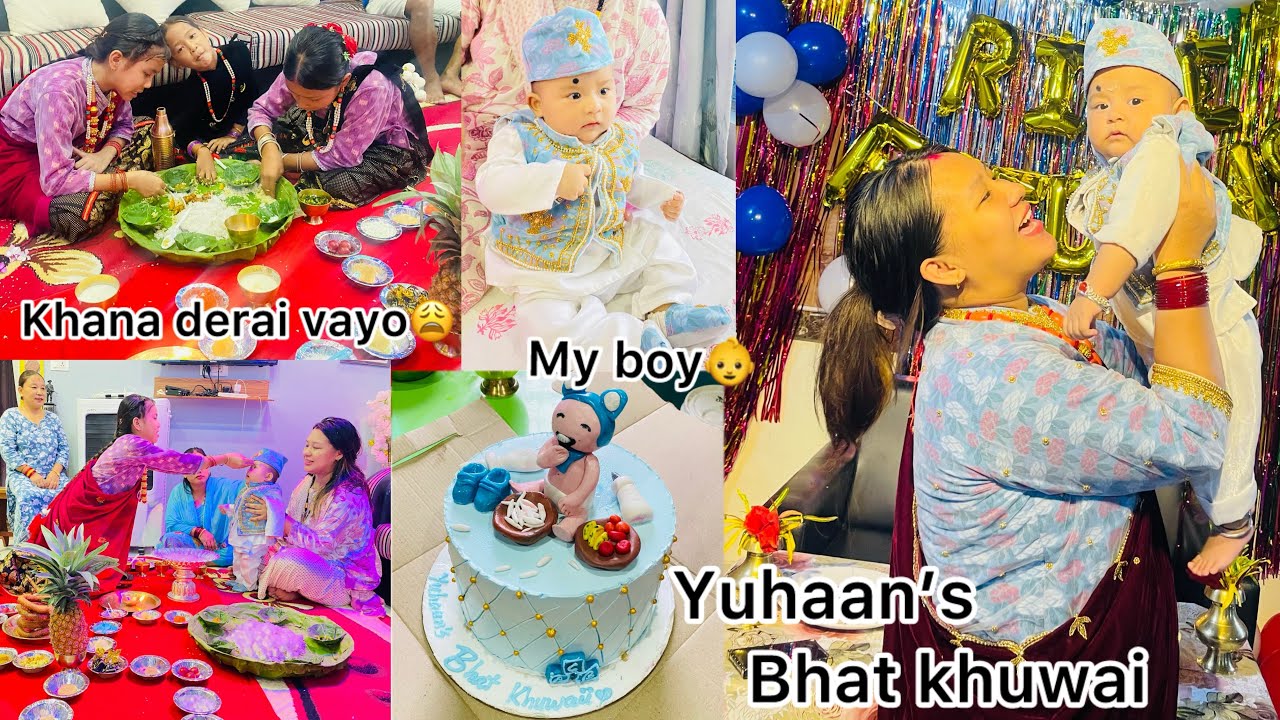 Rice Feeding Ceremony  || MyBabyBoy 👼🏻|| Magar culture 🙏|| 12 Ashad 2081 || 6monthsrunning || 🎉🥰