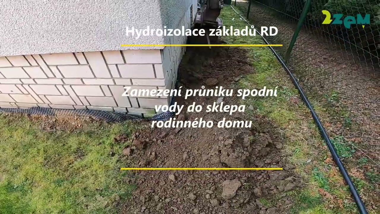 Hydroizolace rodinn&eacute;ho domu