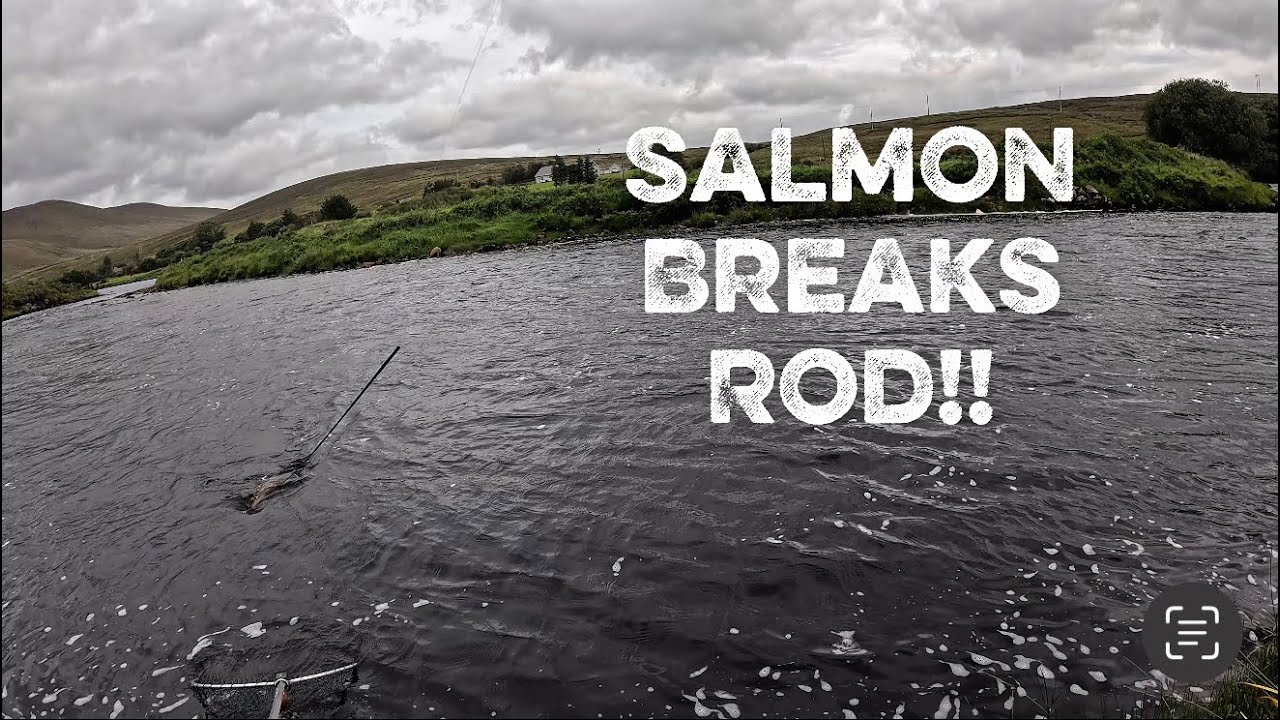 Atlantic Salmon breaks Rod‼️ Fly Fishing Ireland 