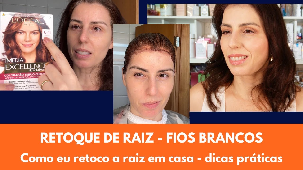 Como pintar os cabelos brancos em casa usando a Excellence Creme de Loreal - dicas  práticas