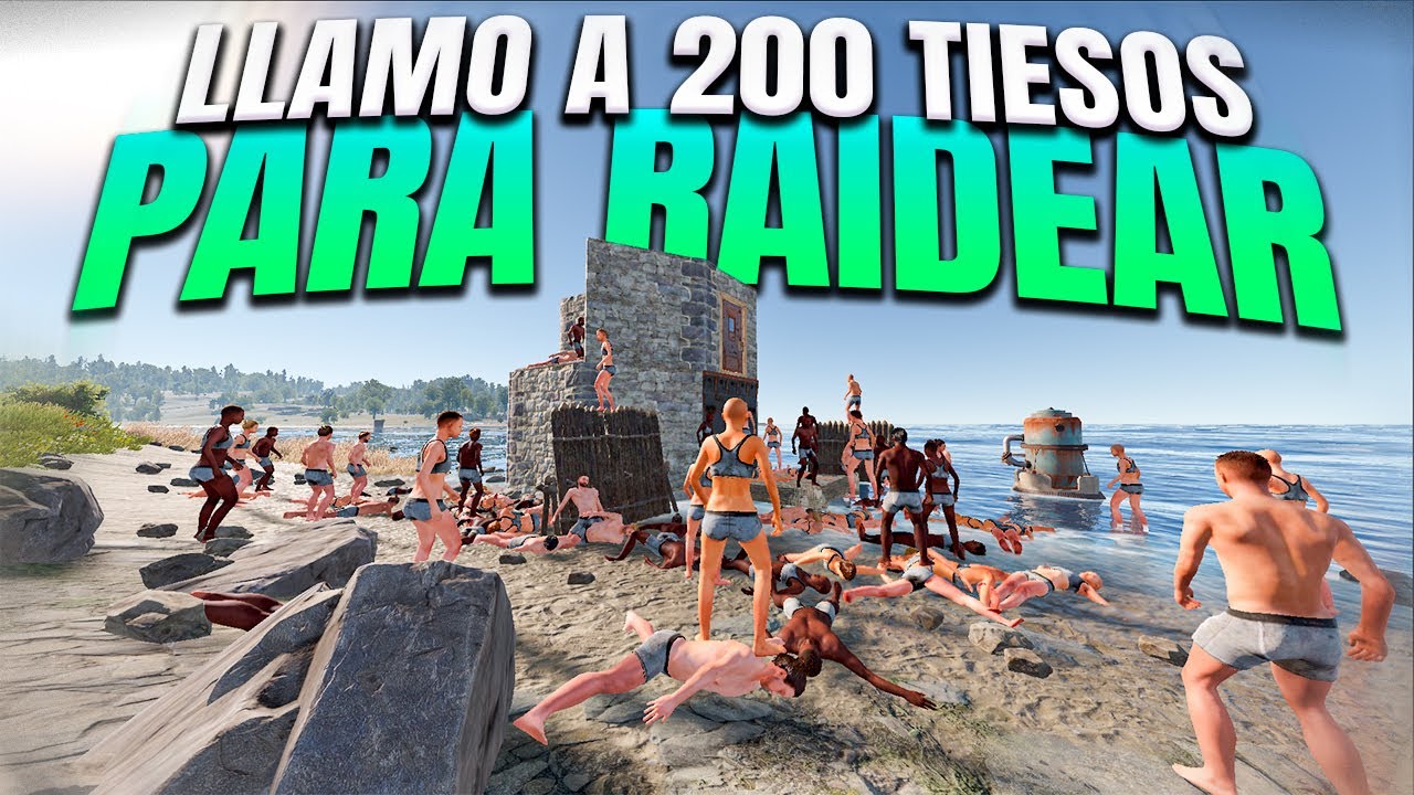 LLAMO a 200 TIESOS para RAIDEAR a unos STALKERS - RUST - Gameplay español