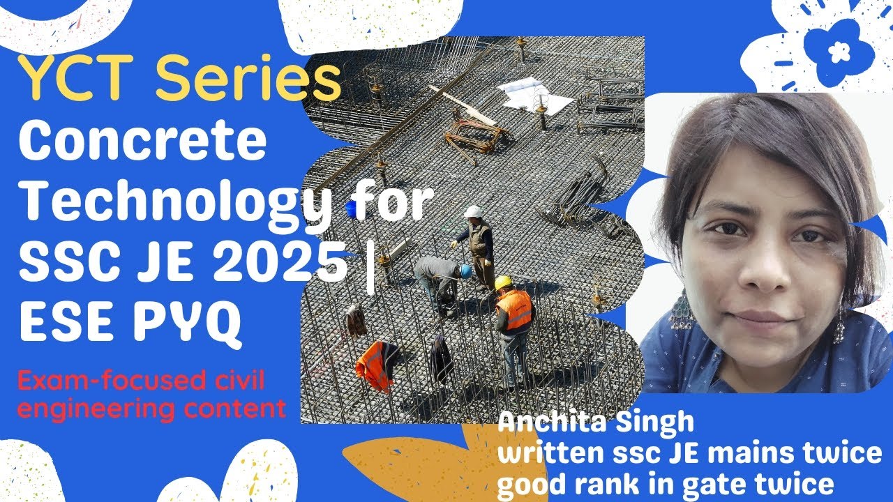 SSC JE 2025 | SSC JE BUILDING MATERIALS  PYQ  | CONCRETE TECHNOLOGY YCT | ESE PYQ | SSC JE PYQ |