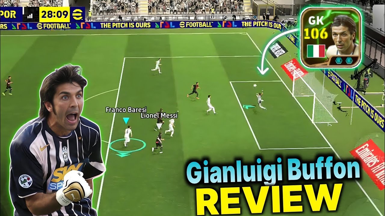 Most Rating Epic Goalkeeper Gianluigi Buffon 106 Rated GK Gameplay Review | efootball 2025 Mobile