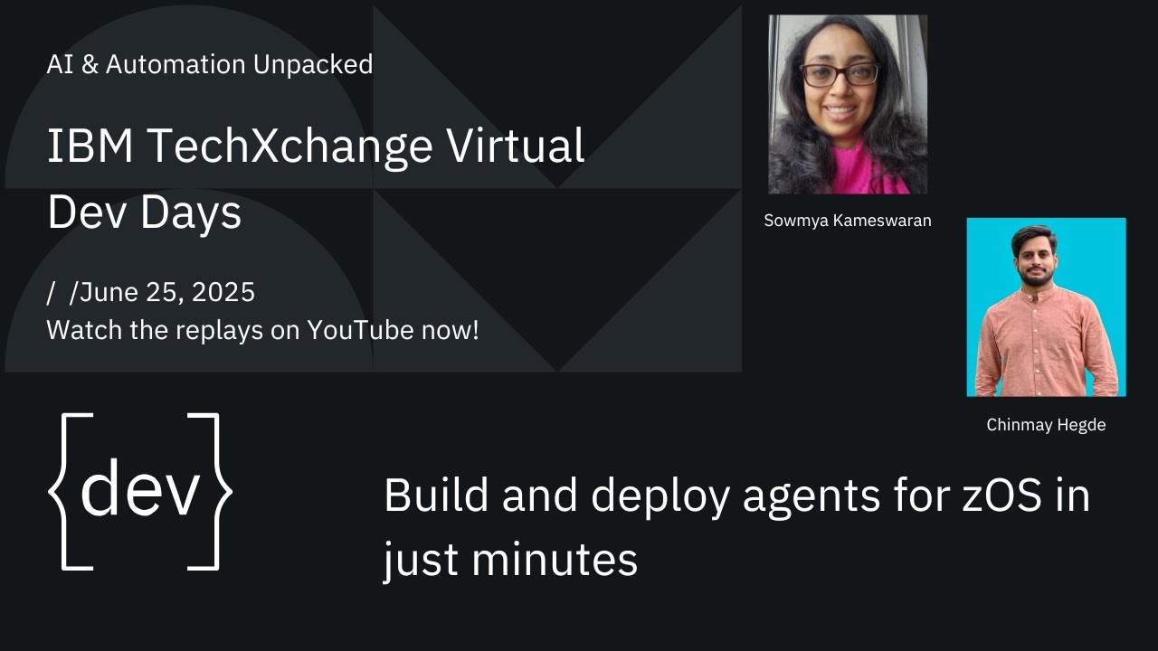 Build and Deploy Agents for zOS in Minutes