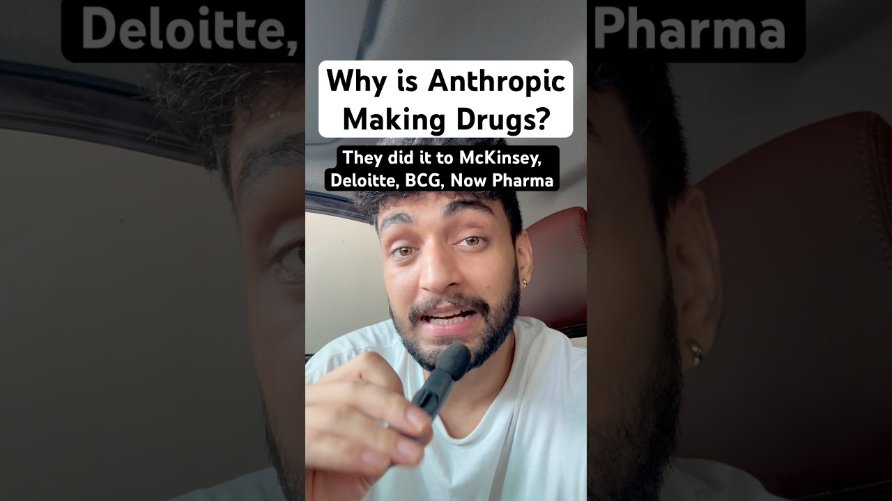 Why is Anthropic Making Drugs? They did it to McKinsey, Deloitte, BCG, Now Pharma #ai #anthropic