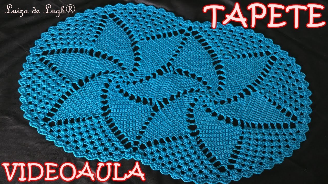 TAPETE CROCHÊ ESPIRAL # Luiza de Lugh®