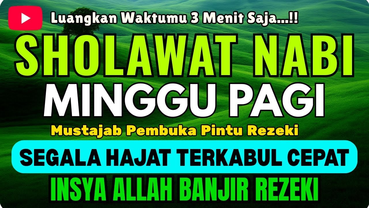 SHOLAWAT PENARIK REZEKI PALING DAHSYAT, Sholawat Nabi Muhammad SAW, SALAWAT JIBRIL PALING MERDU