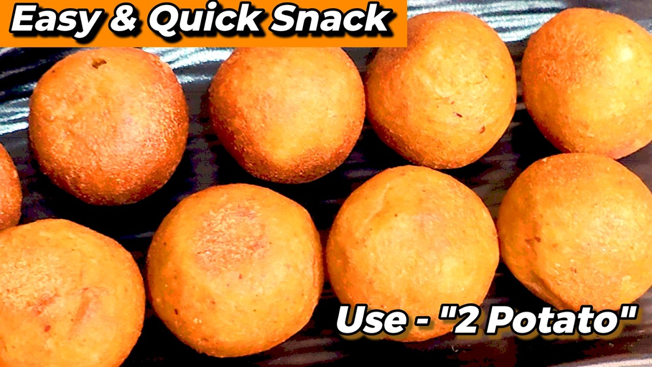 Crispy Potato Balls 😋 | Easy Potato Snack Recipe | Quick Evening Snack